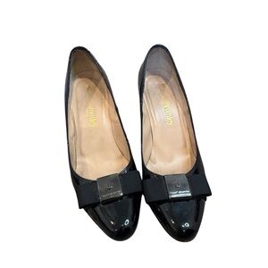 Russel & Bromley Pumps Women’s Size 37.5 Black Patent Leather Heels